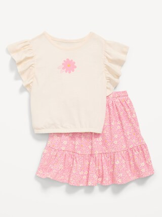 Short-Sleeve Graphic T-Shirt and Skort Set — Style Two product image from the verified GPgrows LTK collection