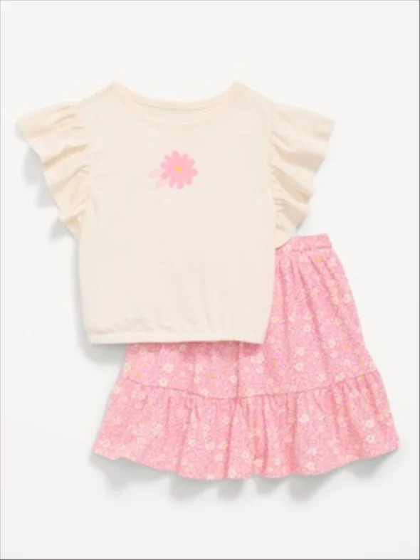 Short-Sleeve Graphic T-Shirt and Skort Set — Style Two product image from the verified GPgrows LTK collection