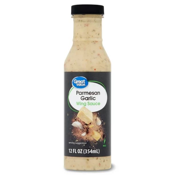 Great Value Parmesan Garlic Wing Sauce, 12 Fl Oz | Walmart (US)