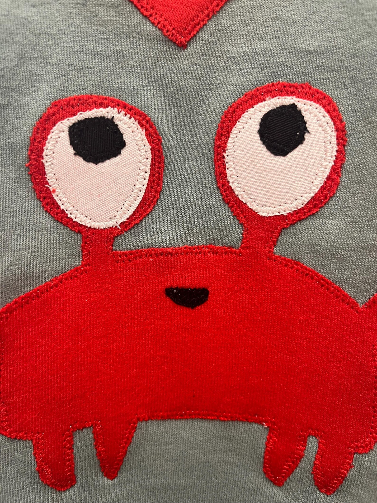 Crab Applique Kids Tee Shirt | Etsy (Global)