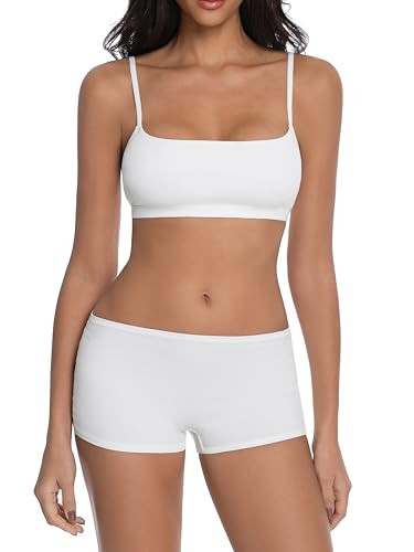 Abonlen Lounge Sets for Women 2 Piece Pajamas Camisole Tops With Shorts Sleepwear Tank Tops | Amazon (US)