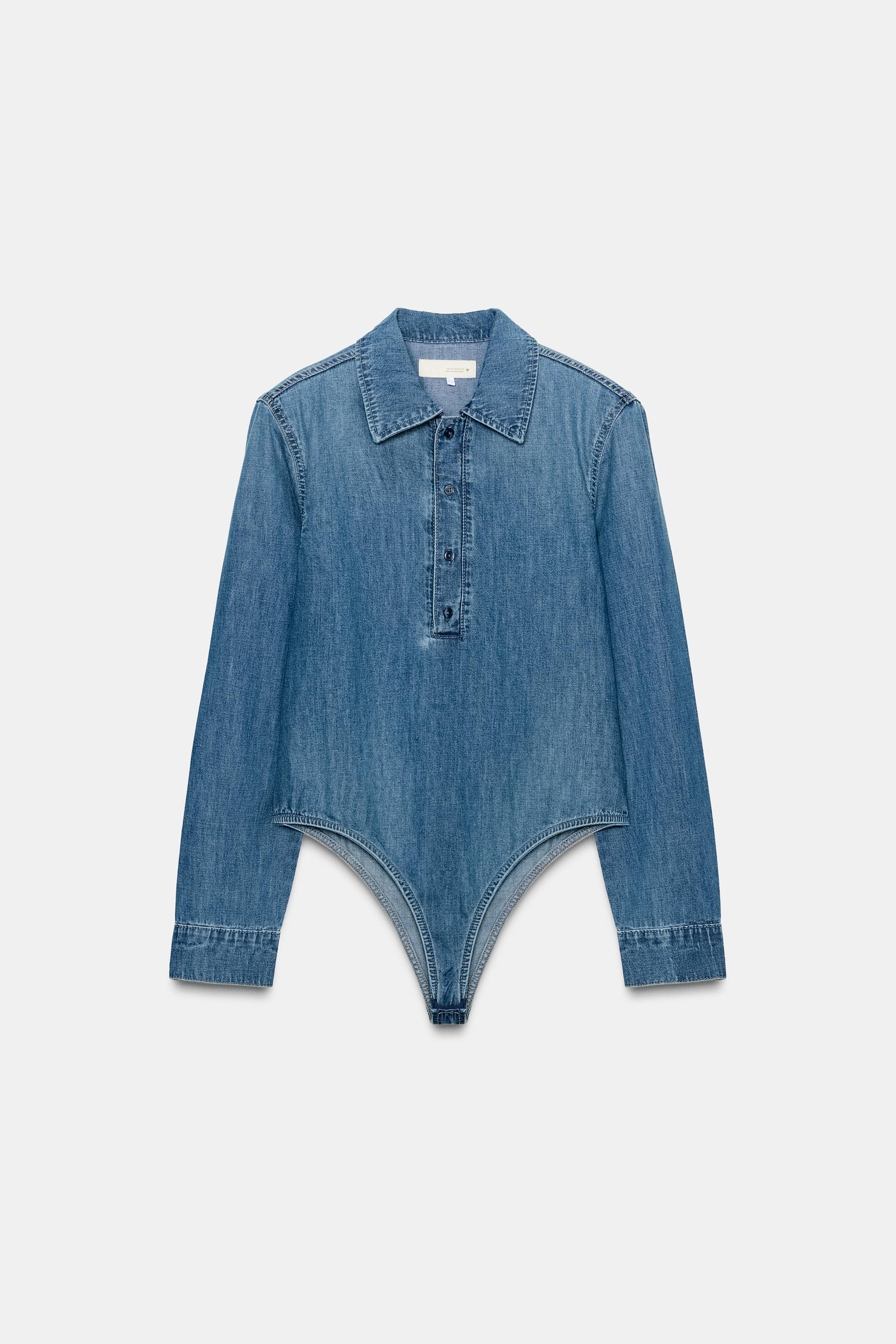 SHOULDER PAD SHIRT BODYSUIT | Zara US