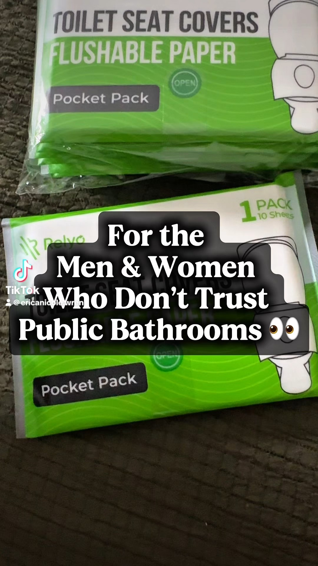  If you’ve ever done the public bathroom squat workout… this one’s for you 😭🚽

These flushable toilet seat covers stay in my purse because I refuse to gamble with my peace. Lightweight, pocket-sized, and yes… they flush.

No more hovering. No more anxiety. Just sit like a civilized queen 👑



#LTKselfcare #LTKTravel #LTKmomlife