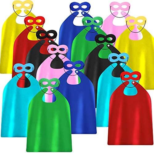 ADJOY Kids Superhero Capes and Masks for Birthday Party - Child Party Capes Bulk Pack of 28 Pcs (... | Amazon (US)