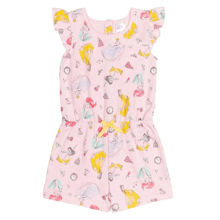 Disney Princess Belle Cinderella Ariel Toddler Girls Romper Infant to Big Kid - Walmart.com | Walmart (US)