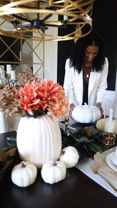 Decorating for the holidays doesn’t have to be expensive. This tablescape is perfect for fall and Thanksgiving. The leaf placemats, pumpkin serving and individual bowls are timeless and can be used year after year, and the candle sticks can be used in any season. 

#LTKhome #LTKHoliday #LTKSeasonal