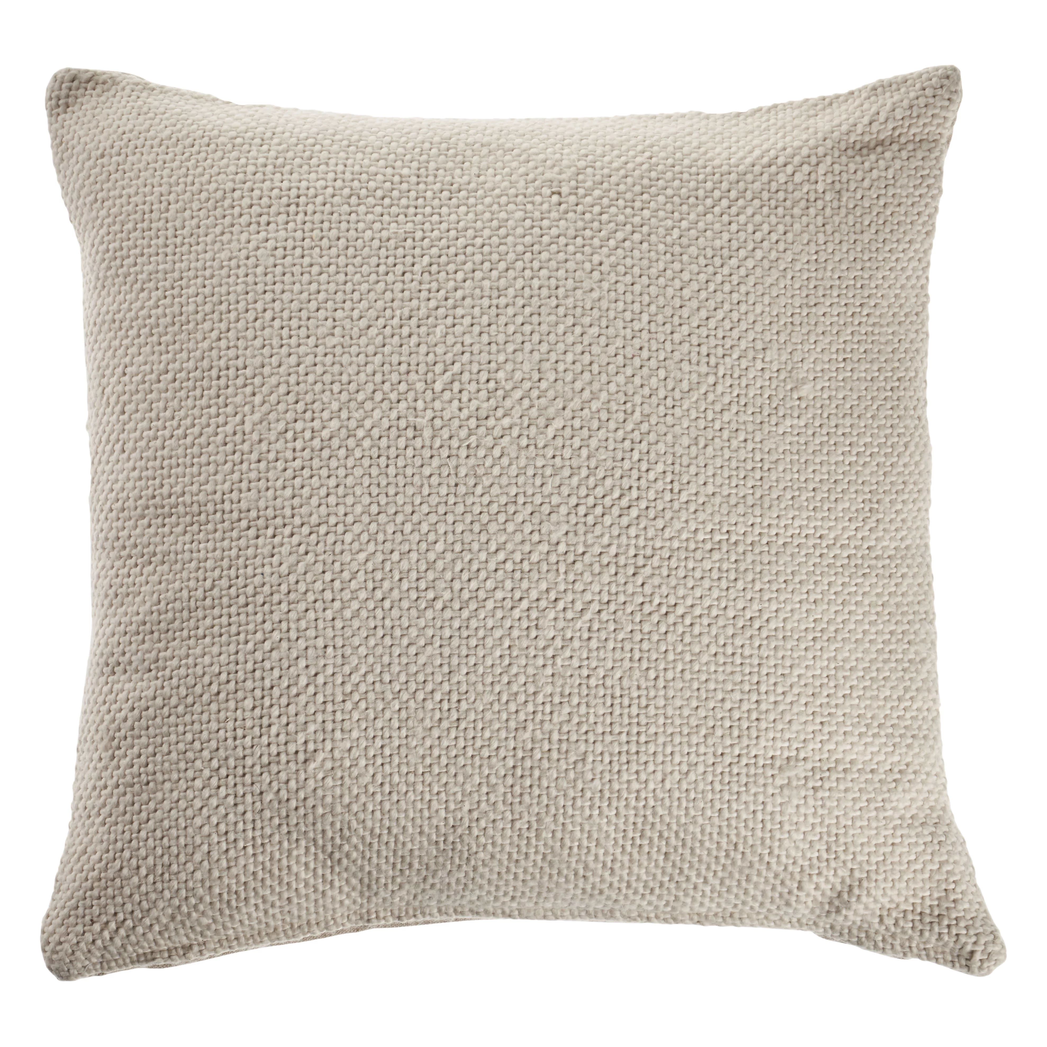 Lr Home Natural Light Cream 18 in. Solid Throw Pillow | Walmart (US)