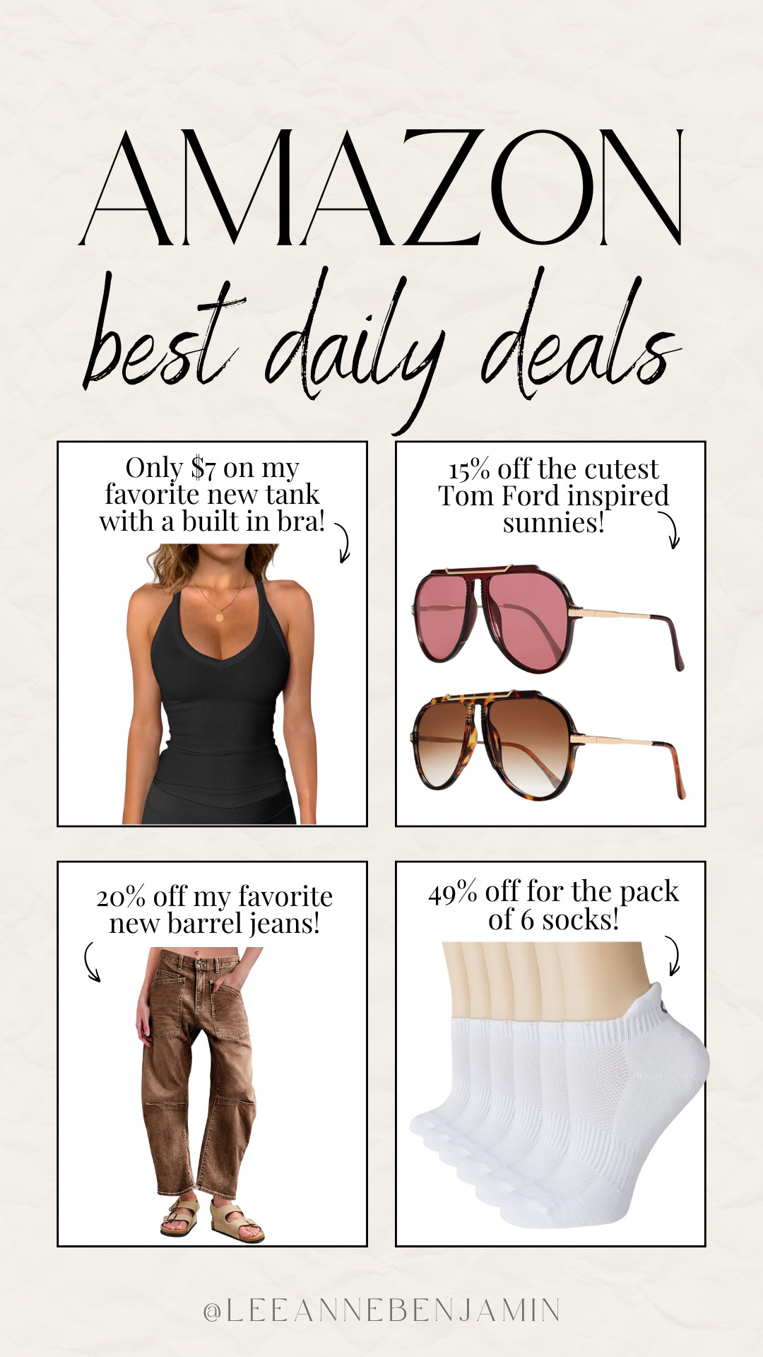 Top daily deals on Amazon today! 

 #LTKootd #LTKOver40 #LTKSaleAlert