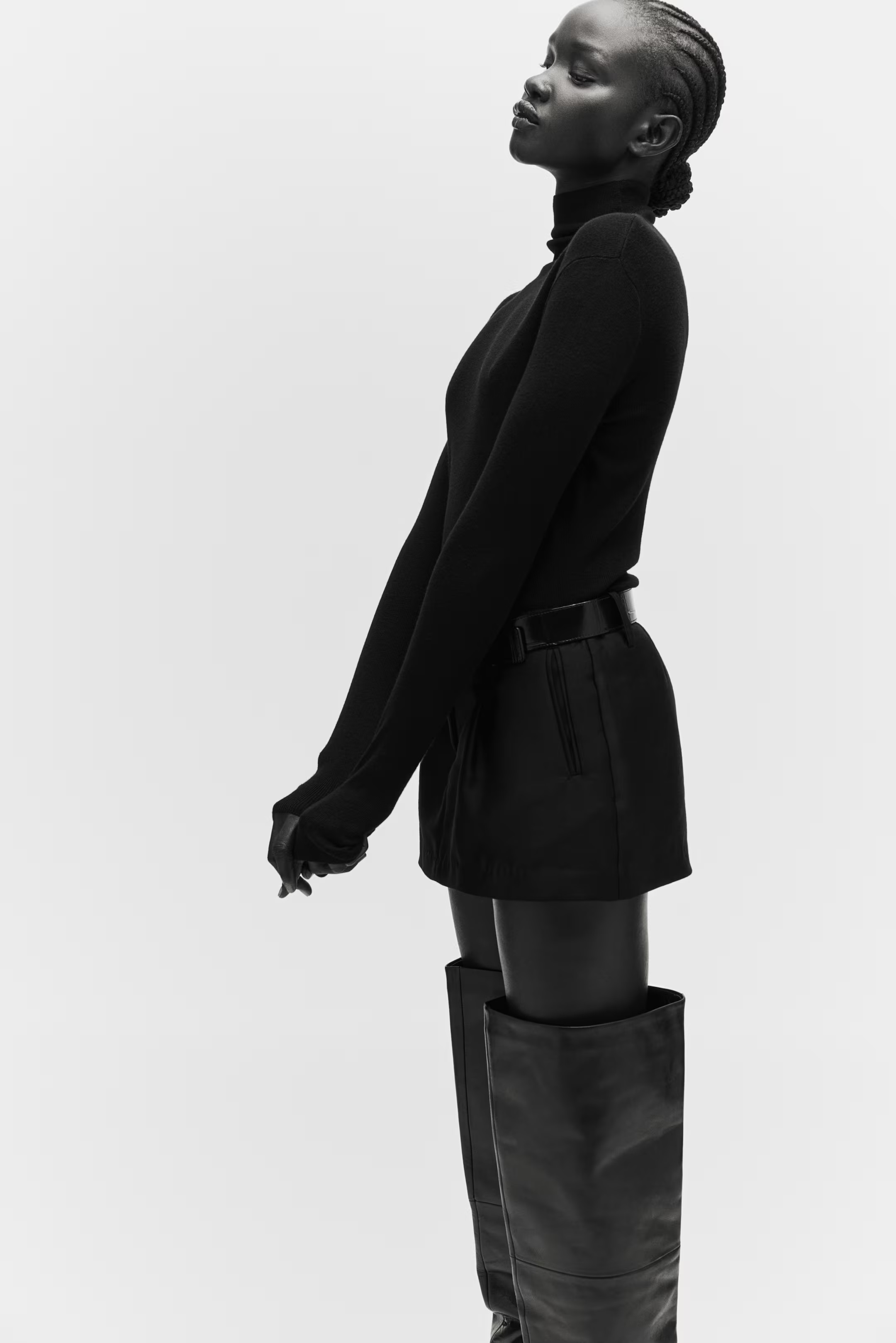 Fine-Knit Mock Turtleneck Top | H&M (US + CA)