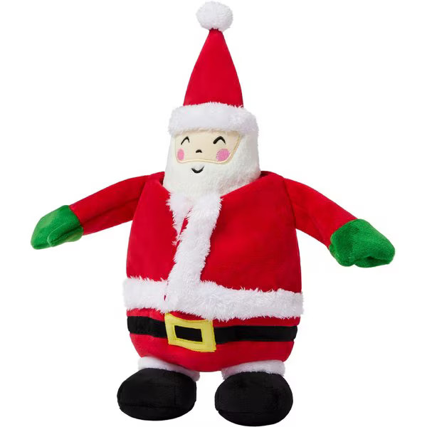 FRISCO Holiday Santa on Vacation 2-in-1 Plush Squeaky Dog Toy, Medium/Large - Chewy.com | Chewy.com