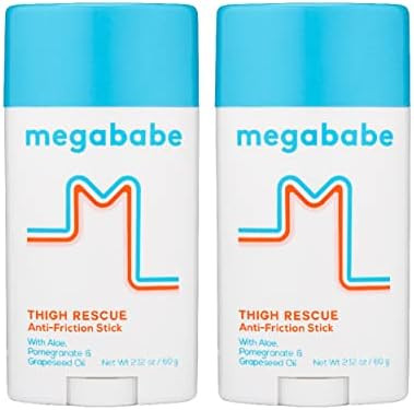 Megababe Thigh Rescue Anti-Chafe Stick 2.12oz - 2 Pack | Amazon (US)