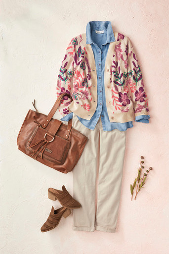 Woodland Florals Sweater | Coldwater Creek