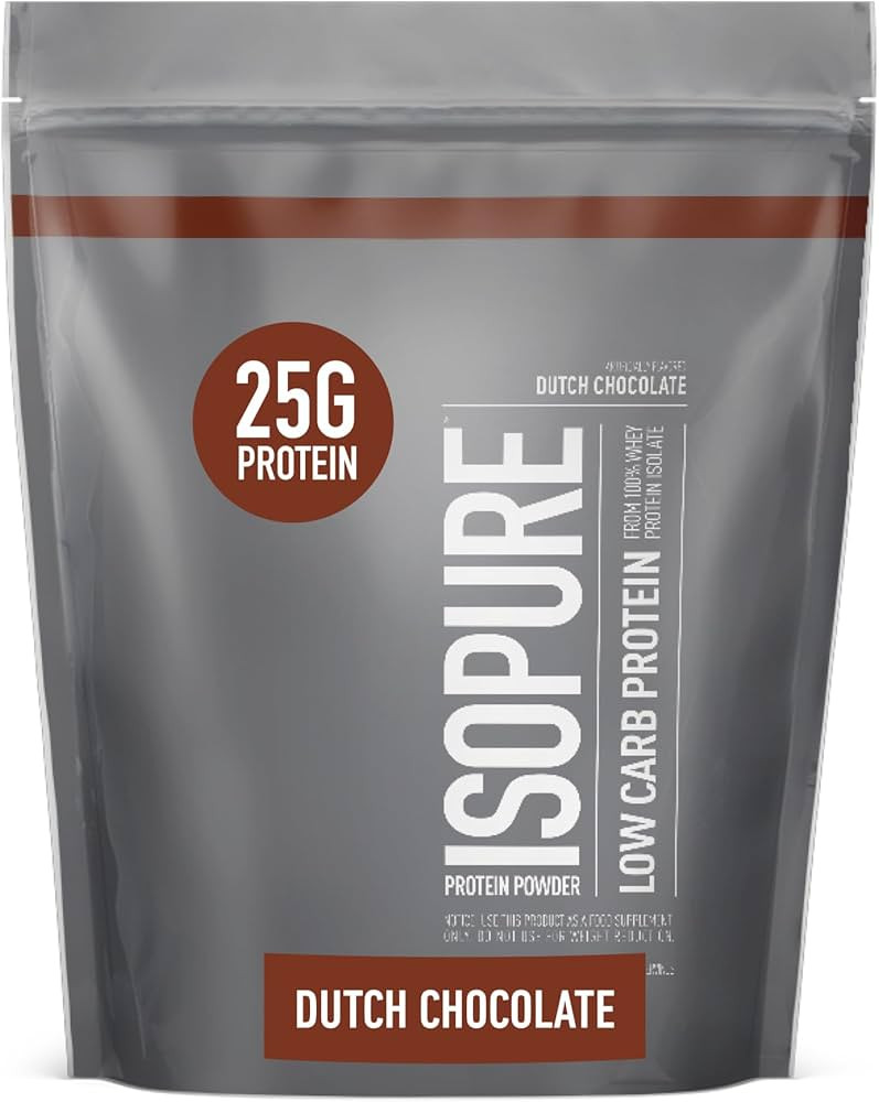 Isopure Low Carb 100% Pure Whey Isolate Protein Powder, Lactose Free, Gluten Free, With Vitamins,... | Amazon (US)