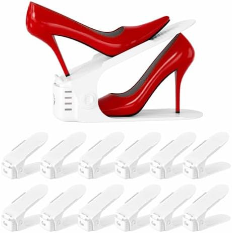 Antigo Shoes Slots Organizer for Closet, Adjustable Shoe Rack Organizador De Zapatos for Closet O... | Amazon (US)