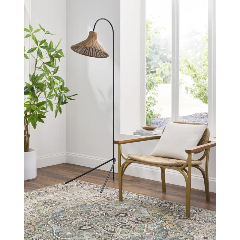 Sylvia 67'' Black Tripod Floor Lamp | Wayfair North America