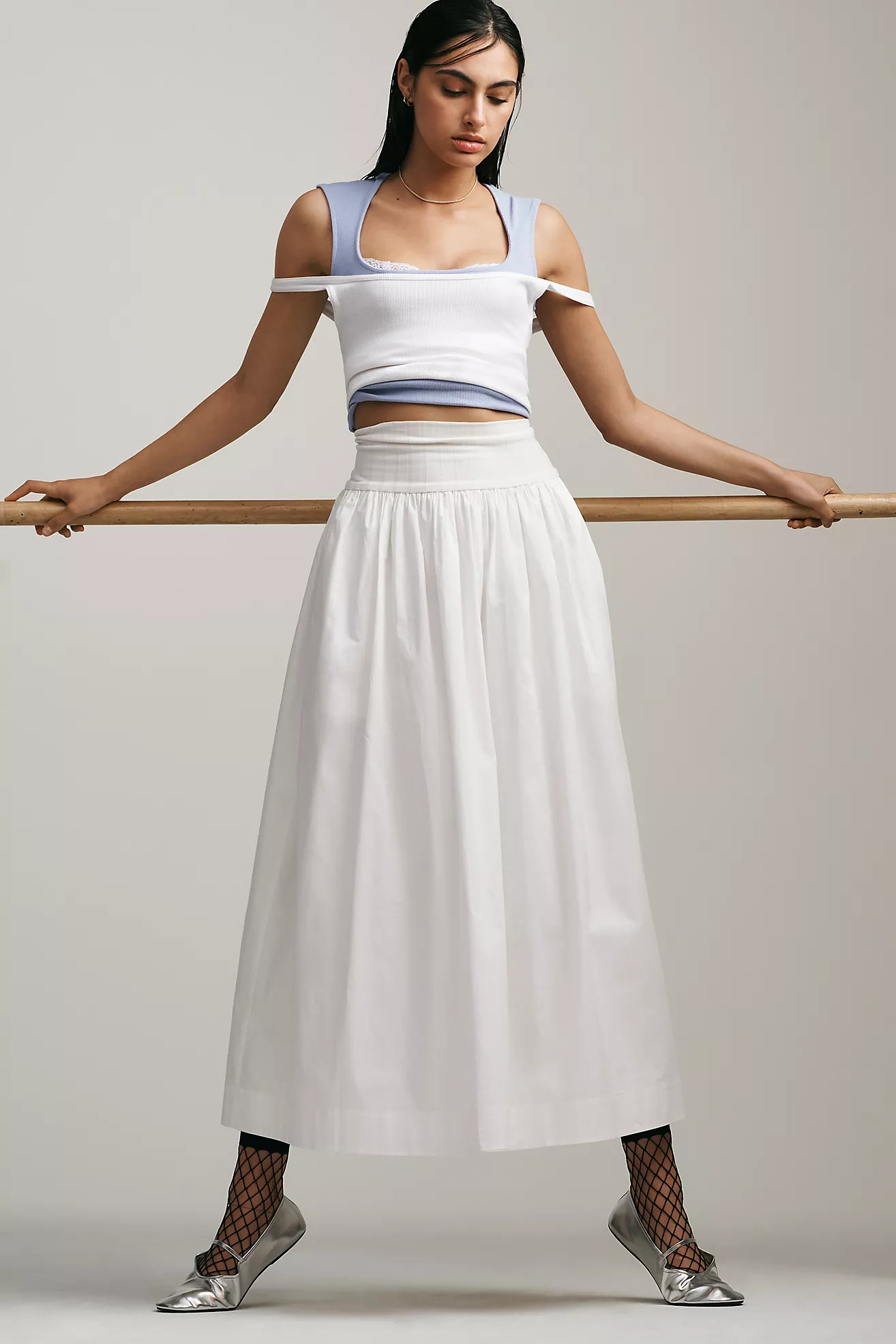 Mare Mare x Anthropologie Smocked-Waist Maxi Skirt | Anthropologie (US)