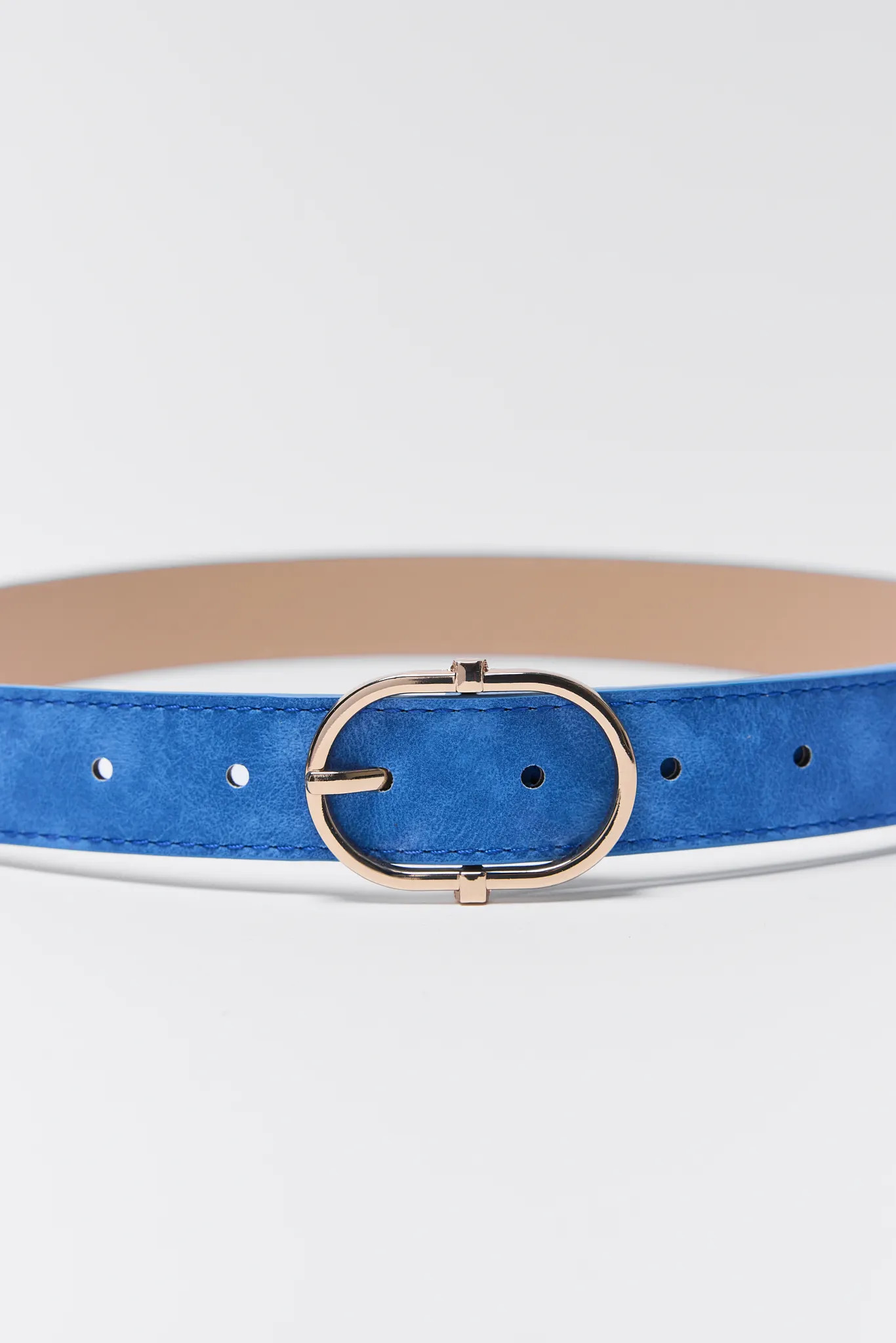 Trisha Blue Faux Suede Belt | Avara