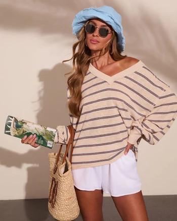Hidden Courtyard Knit Contrast Trim Cardigan | VICI