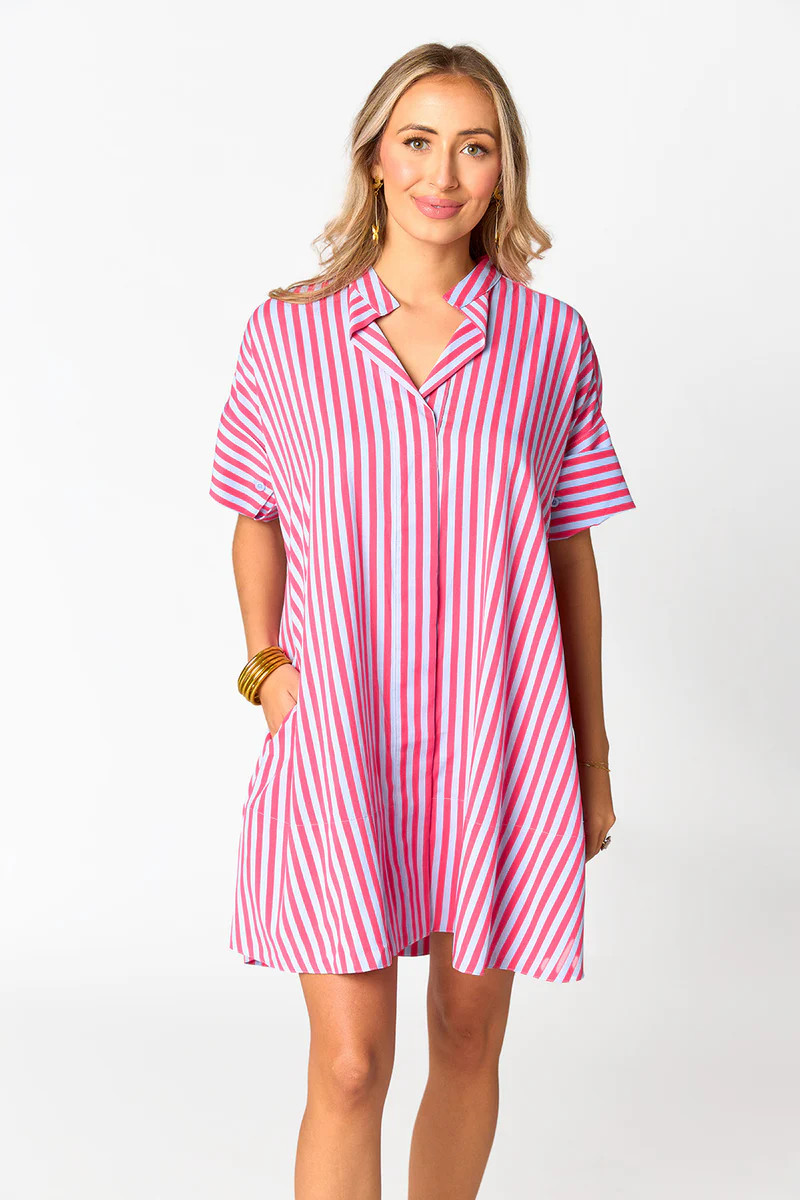 Stevie Shirt Dress - Lychee | BuddyLove
