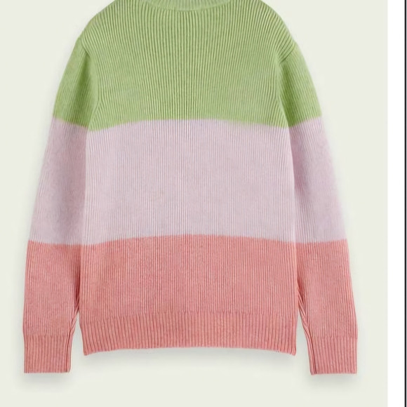 Scotch &Soda Colour Block Rib-knit Sweater Size M (men) | Poshmark