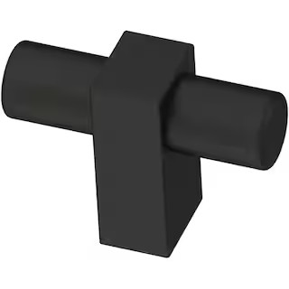 Liberty Artesia 1-3/4 in. (44 mm) Modern Matte Black Cabinet Bar Knob P17020C-FB-CP - The Home De... | The Home Depot