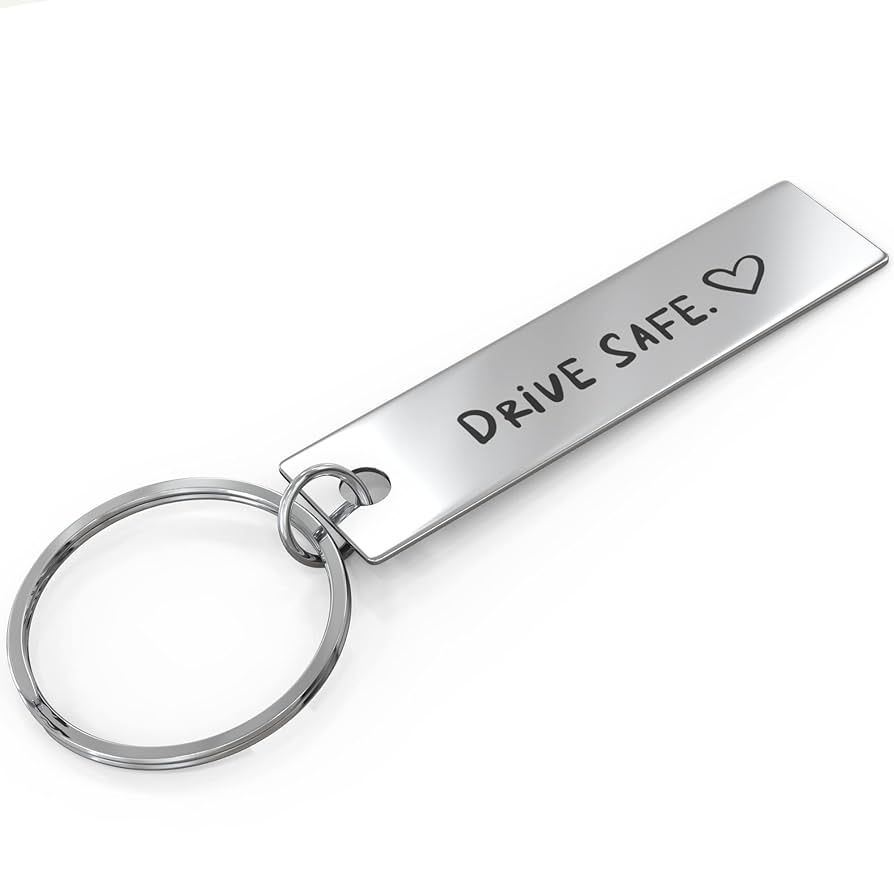 Drive Safe Keychain for Boyfriend, Be Careful Driving Long Distance Relationship Gifts for Driver... | Amazon (US)