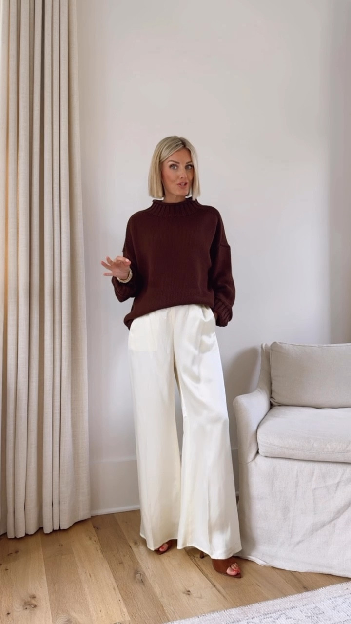 These pants are perfect for pregnancy! So comfortable but still cute! Wearing S in both! @JCrew #injcrew #ad

Loverly Grey, J. Crew, fall outfit, satin pants, sweater, maternity 

#LTKSeasonal #LTKStyleTip