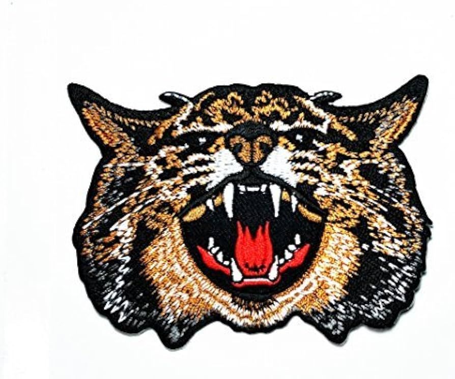 Angry Wildcat Wildlife Biker Patch Ideal for adorning Your Jeans, Hats, Bags, Jackets and Shirts. | Amazon (US)
