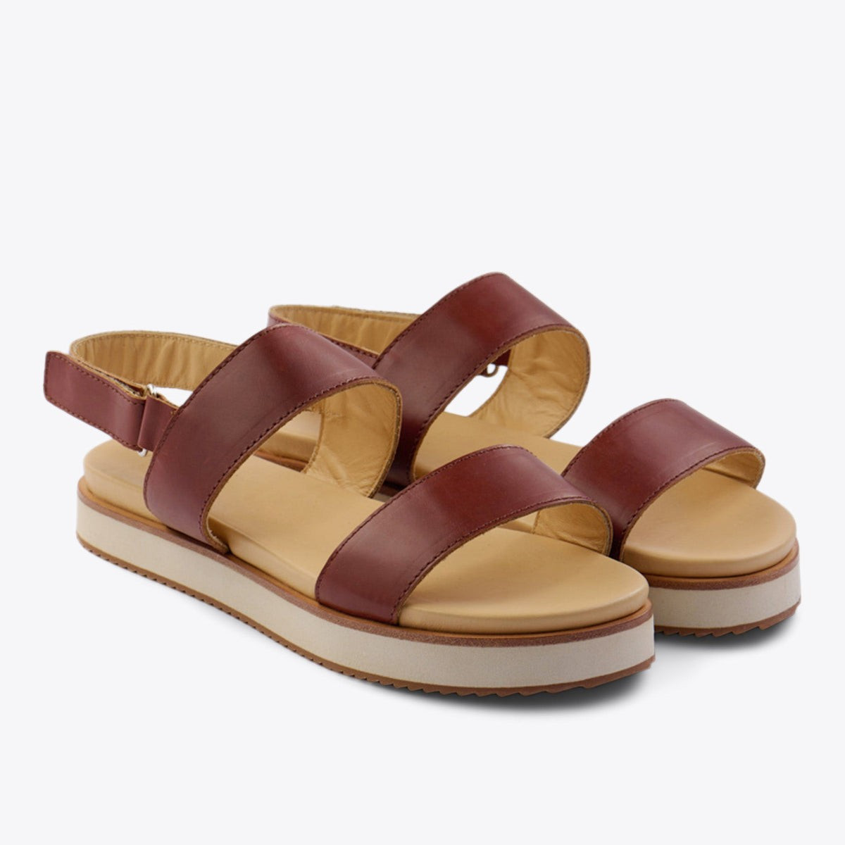 Go-To Flatform Sandal Brandy | Nisolo