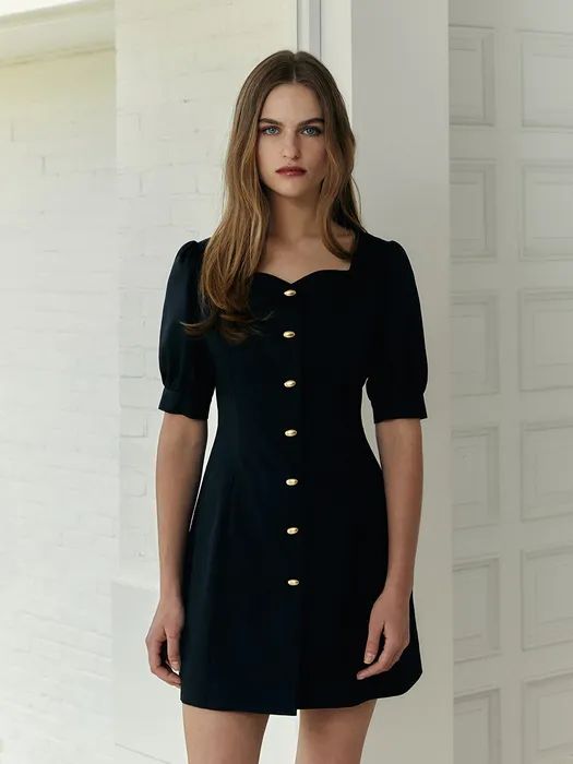Heartmond Dress (Black) | W Concept (US)