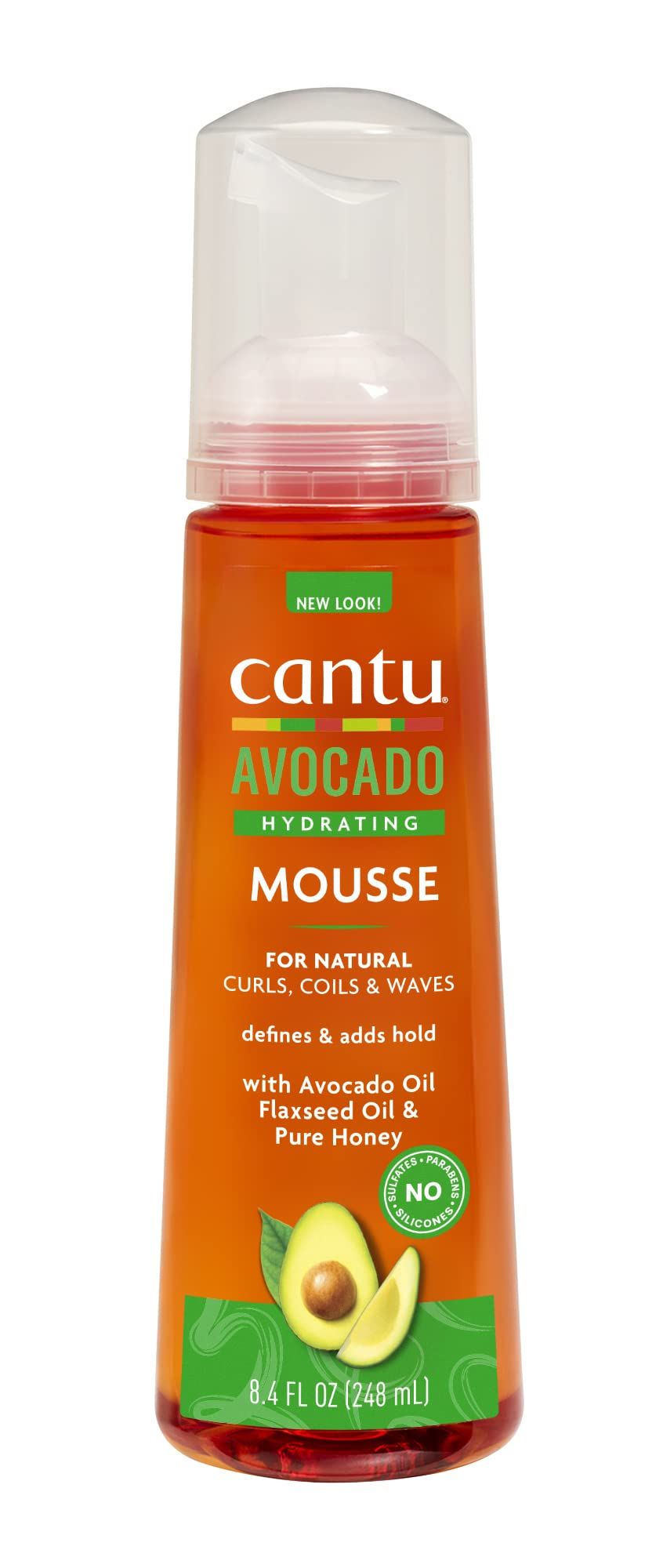 Cantu Avocado Hydrating Mousse, 8.4 fl oz (248 ml) | Amazon (US)