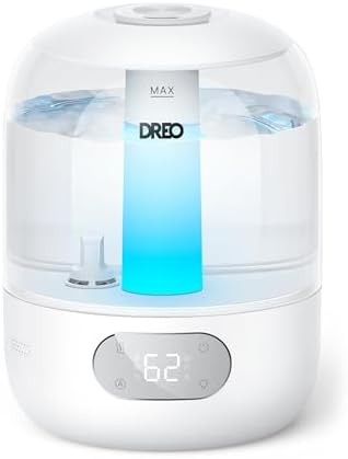 DREO Humidifiers for Bedroom, 3L Top Fill 30H & 26dB Quiet Runtime for Large Room, Cool Mist Ultr... | Amazon (US)