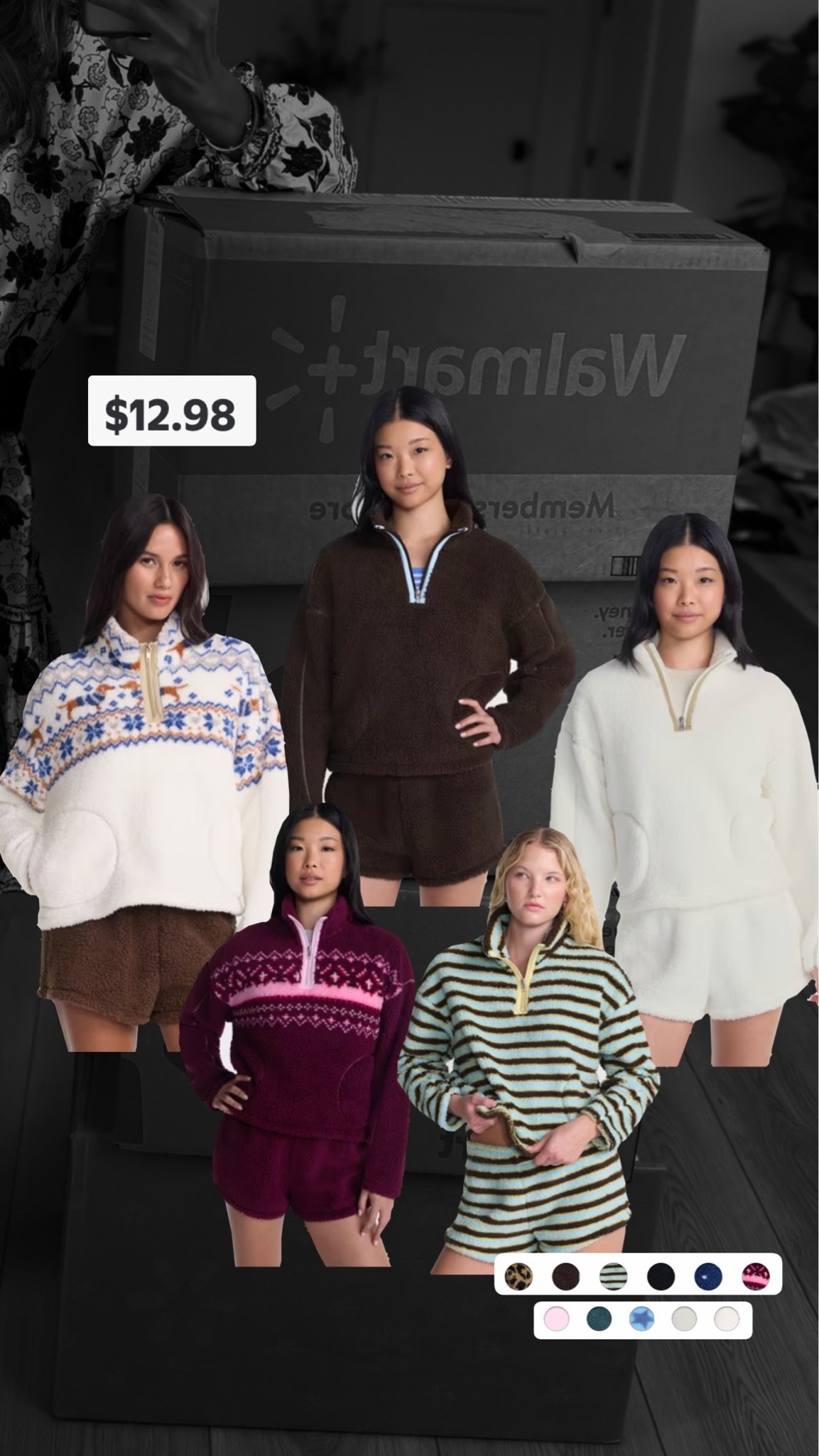 Only $12! The perfect Sherpa pullover for fall! I ordered a small so it’s oversized.