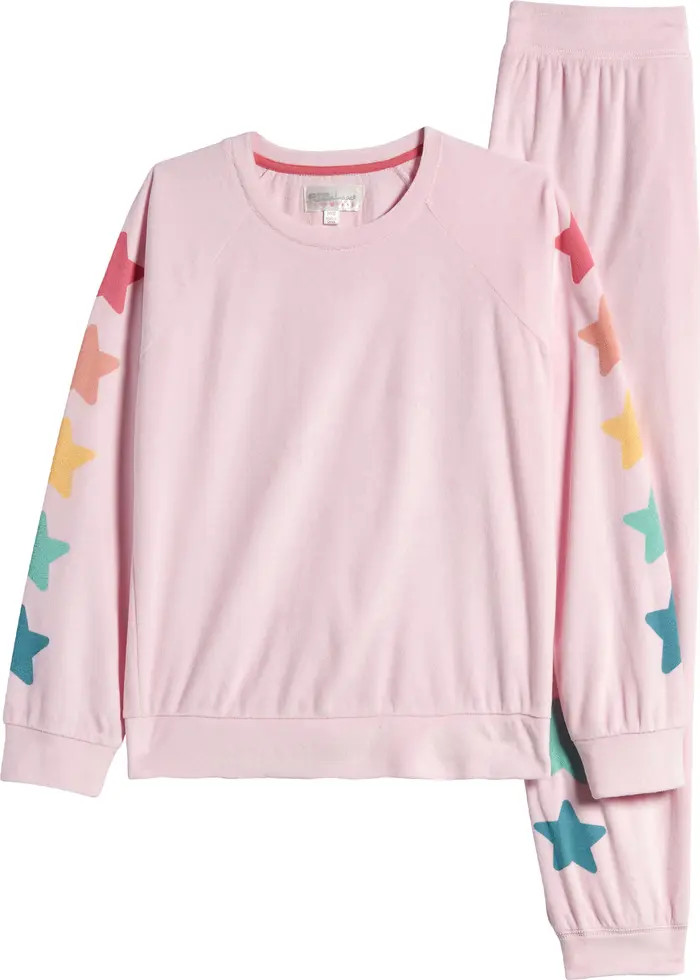 Kids' Print Fleece Two-Piece Pajamas | Nordstrom