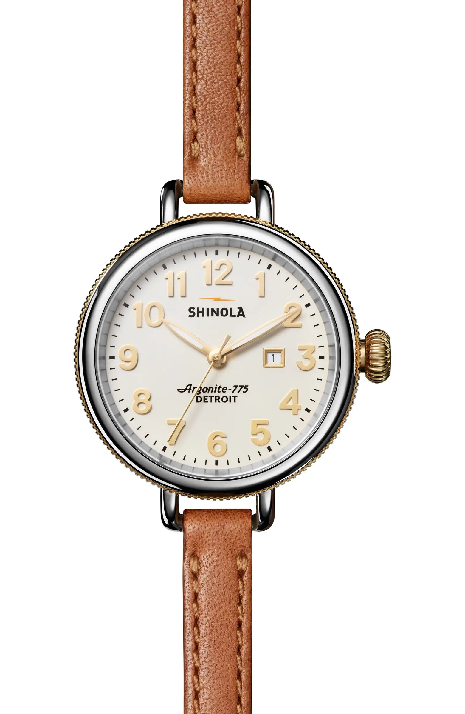 Shinola Birdy Leather Strap Watch, 34mm | Nordstrom | Nordstrom