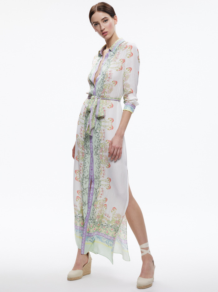 CHASSIDY MAXI SHIRT DRESS | Alice + Olivia