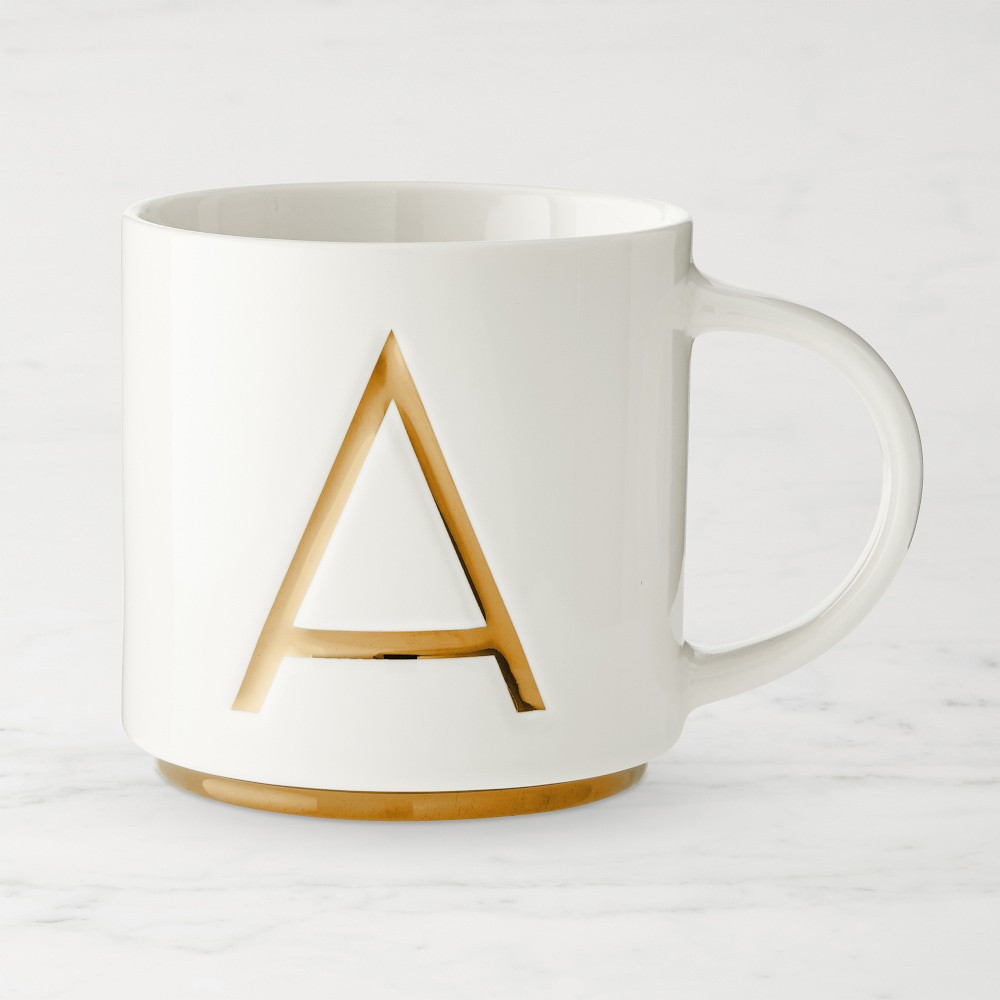 Gold Monogram Mug | Williams-Sonoma