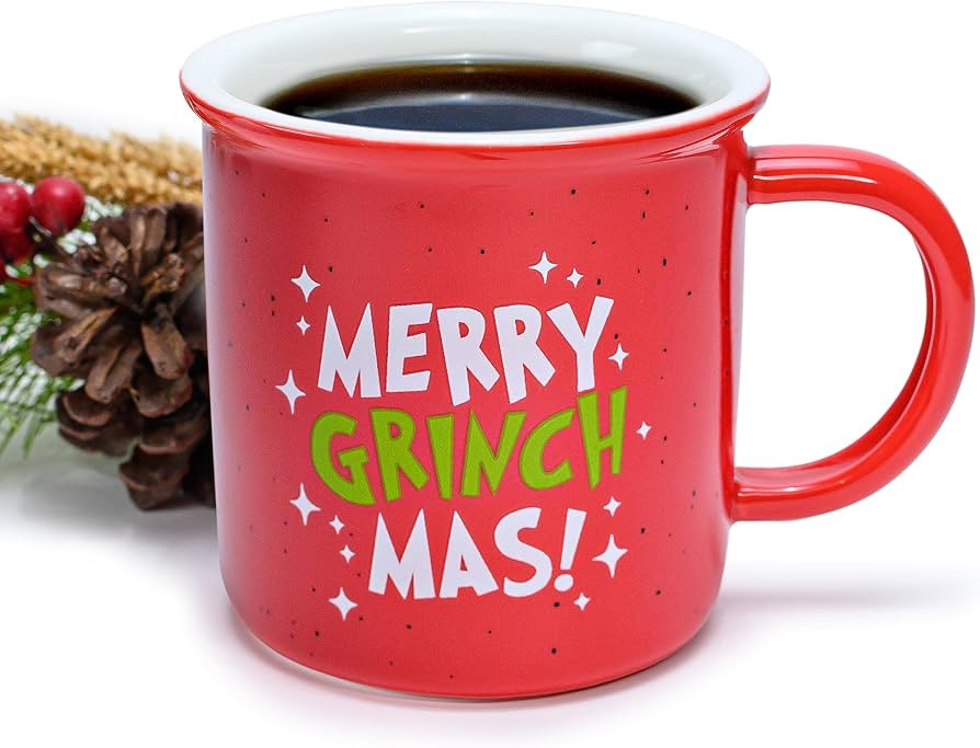 Merry Grinchmas Christmas Mugs Coffee 11 Ounce, Grinch Mug, Merry Grinchmas Coffee Mugs Christmas... | Amazon (US)