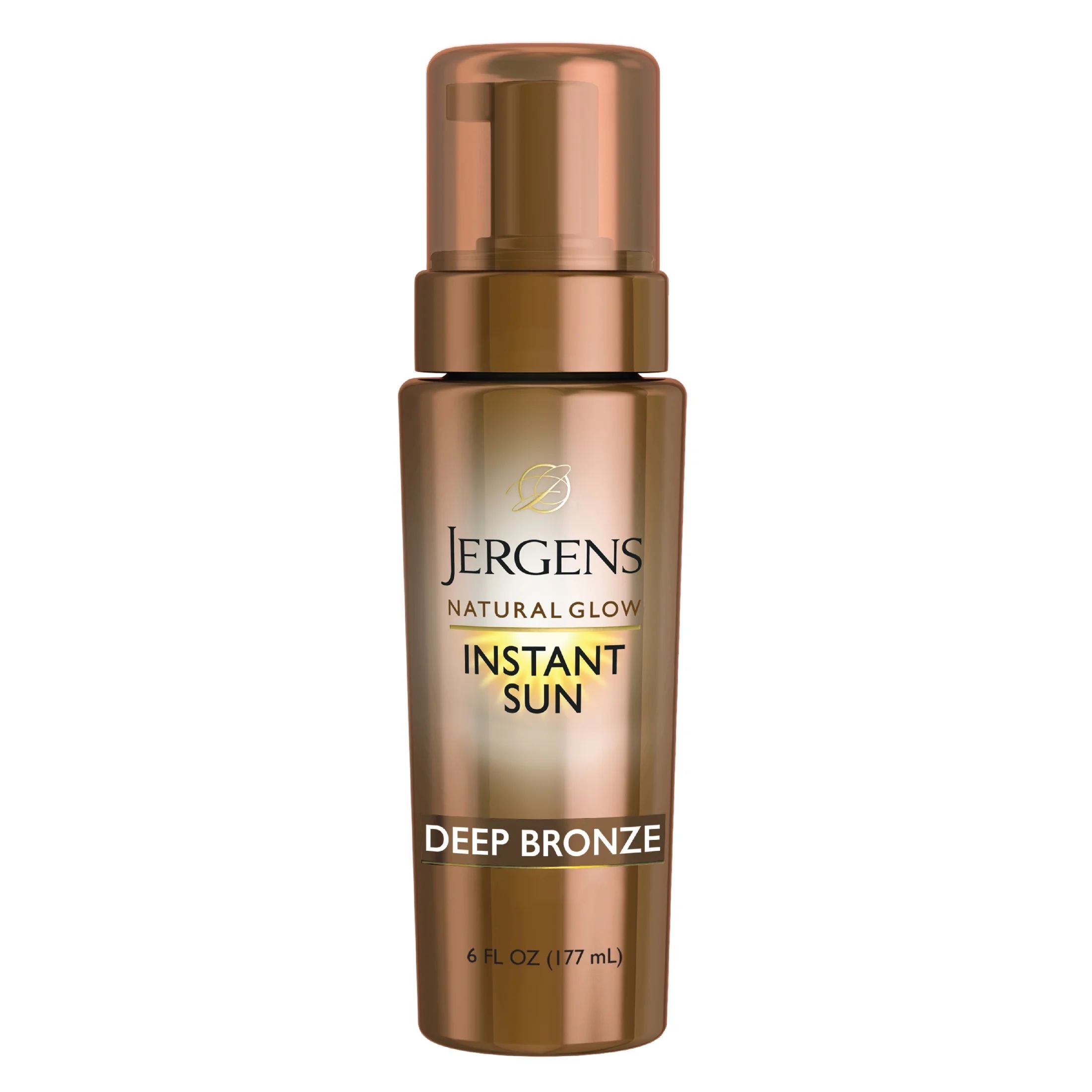 Jergens Natural Glow Instant Sun Sunless Tanning Mousse, Deep Bronze, 6 fl oz | Walmart (US)