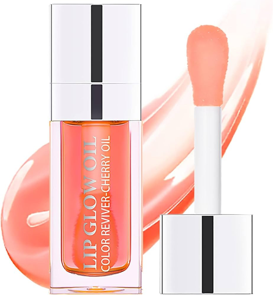 Hydrating Lip Glow Oil, Moisturizing Lip Gloss, Plumping Lip Oil, Non-Sticky Long Lasting Lip Oil... | Amazon (US)