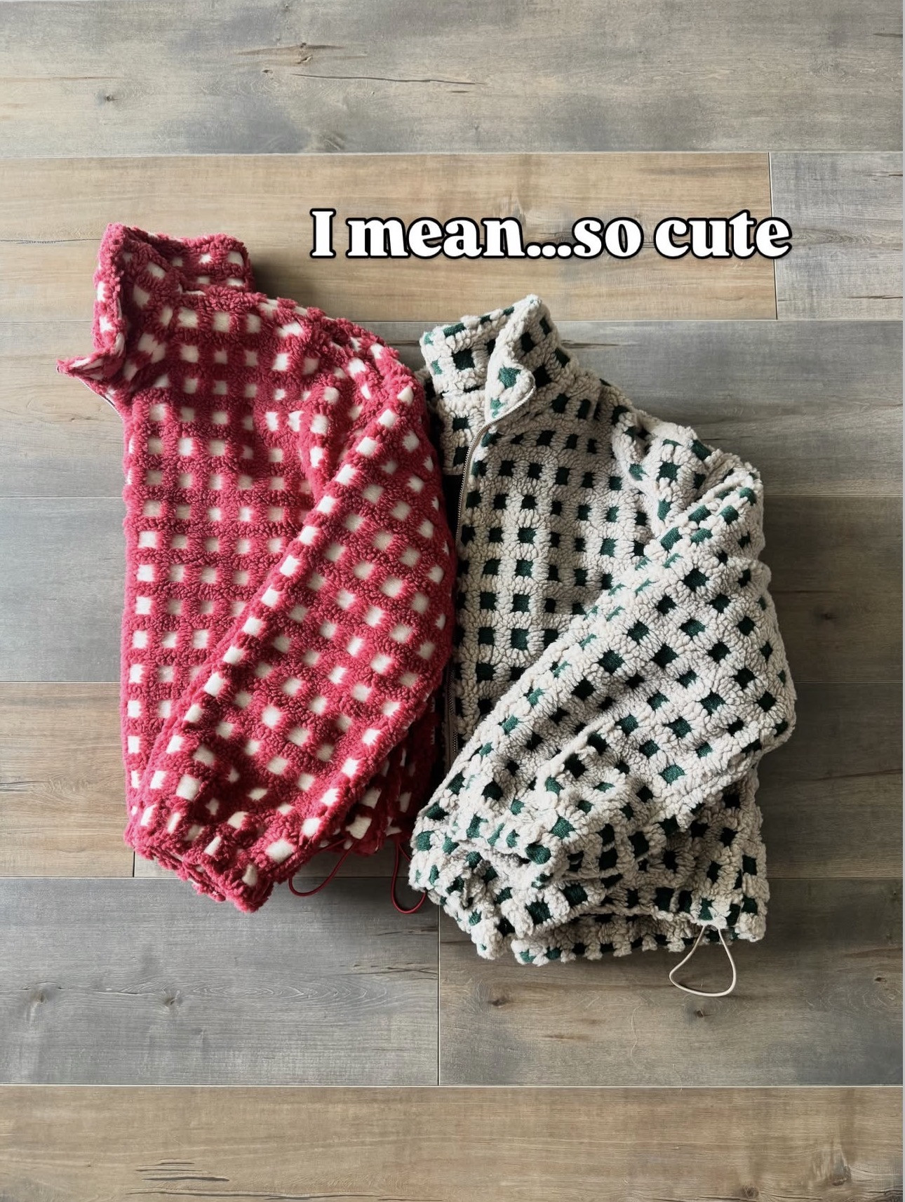 Cropped sherpa fleece plaid jacket perfect for the holiday season! Amazon fashion, winter fashion, winter style, cold weather, teddy fleece, currently trending, Amazon fashion, comfy style. 
 

 #LTKHoliday #LTKootd #LTKFindsUnder50