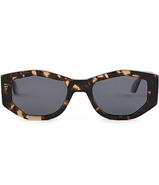 DIFF Eyewear Zoe 55mm Polarized Tortoise Geometric Sunglasses - Espresso Tortoise | Dillard's