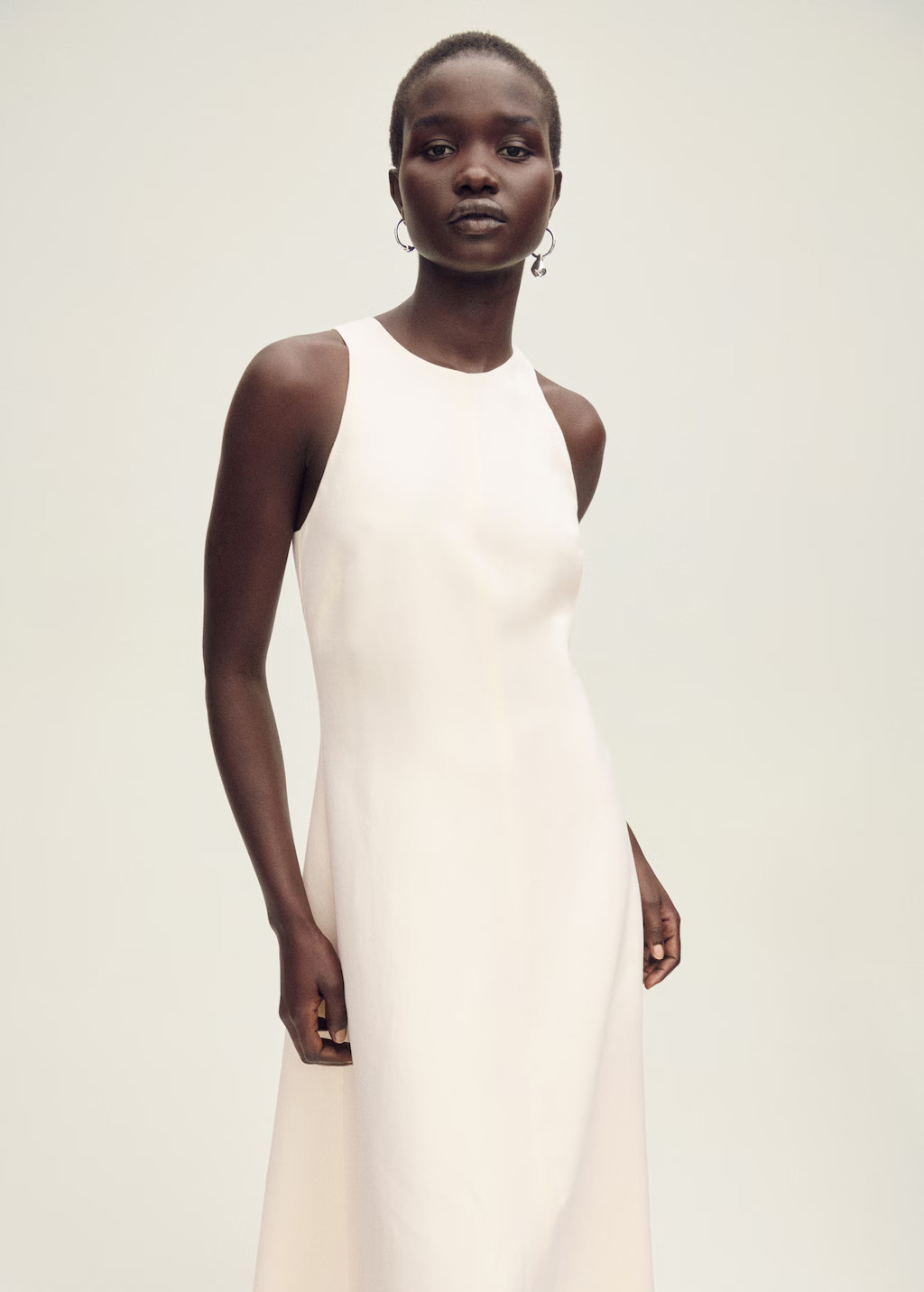 Frayed hem linen dress - Women | MANGO USA | Mango (US/MX/AU)