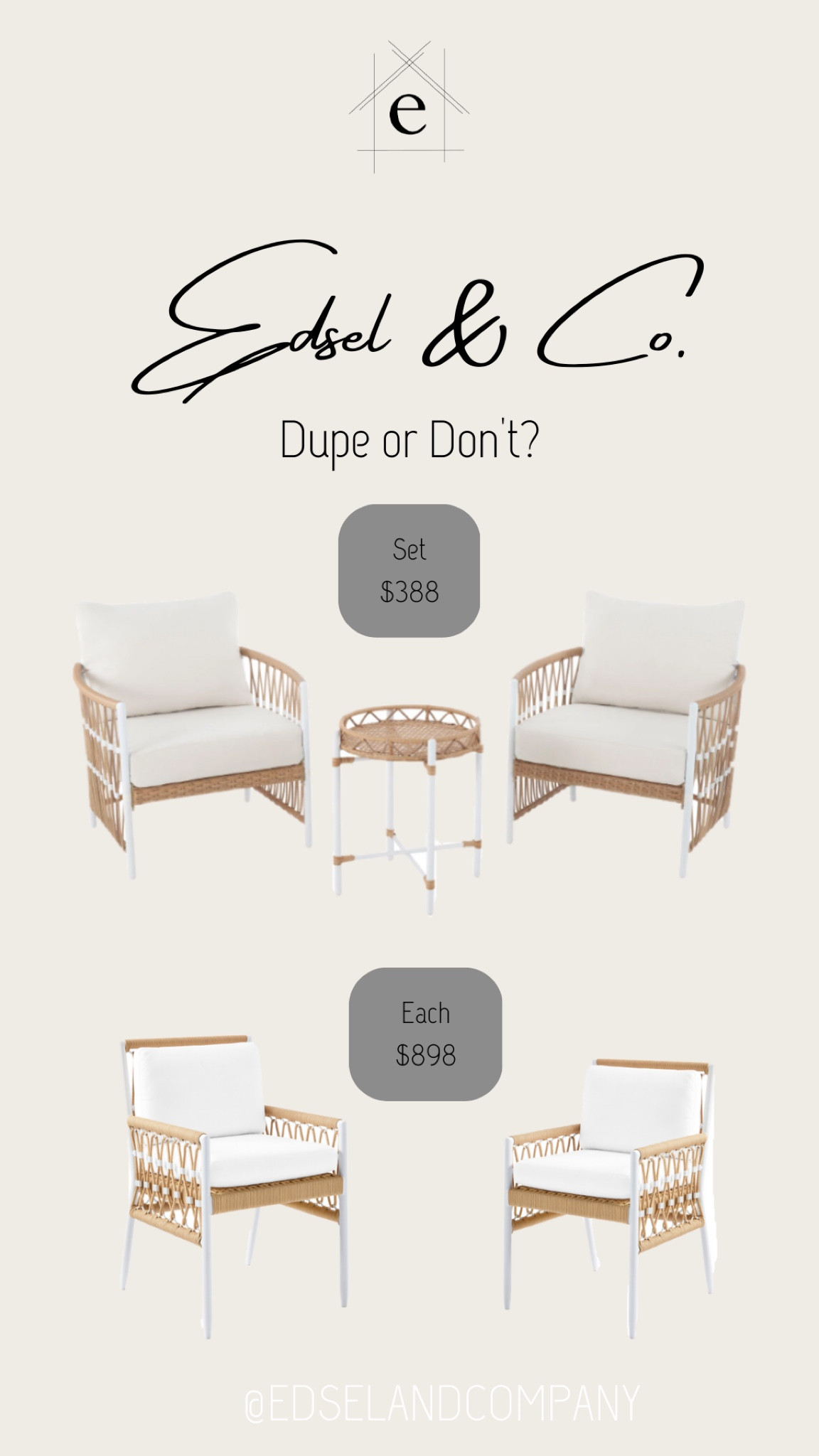 Unbelievable finds! Freshen up your deck or patio with one of these woven beauties!  