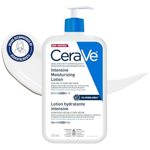 CeraVe Intensive Moisturizing Lotion with 5% Hydro-Urea & Shea Butter, for Dry to Very Dry Skin, Hydrates Itchy Skin due to Dryness. Fragrance-Free, Developed with Dermatologist, 473mL | Amazon (CA)