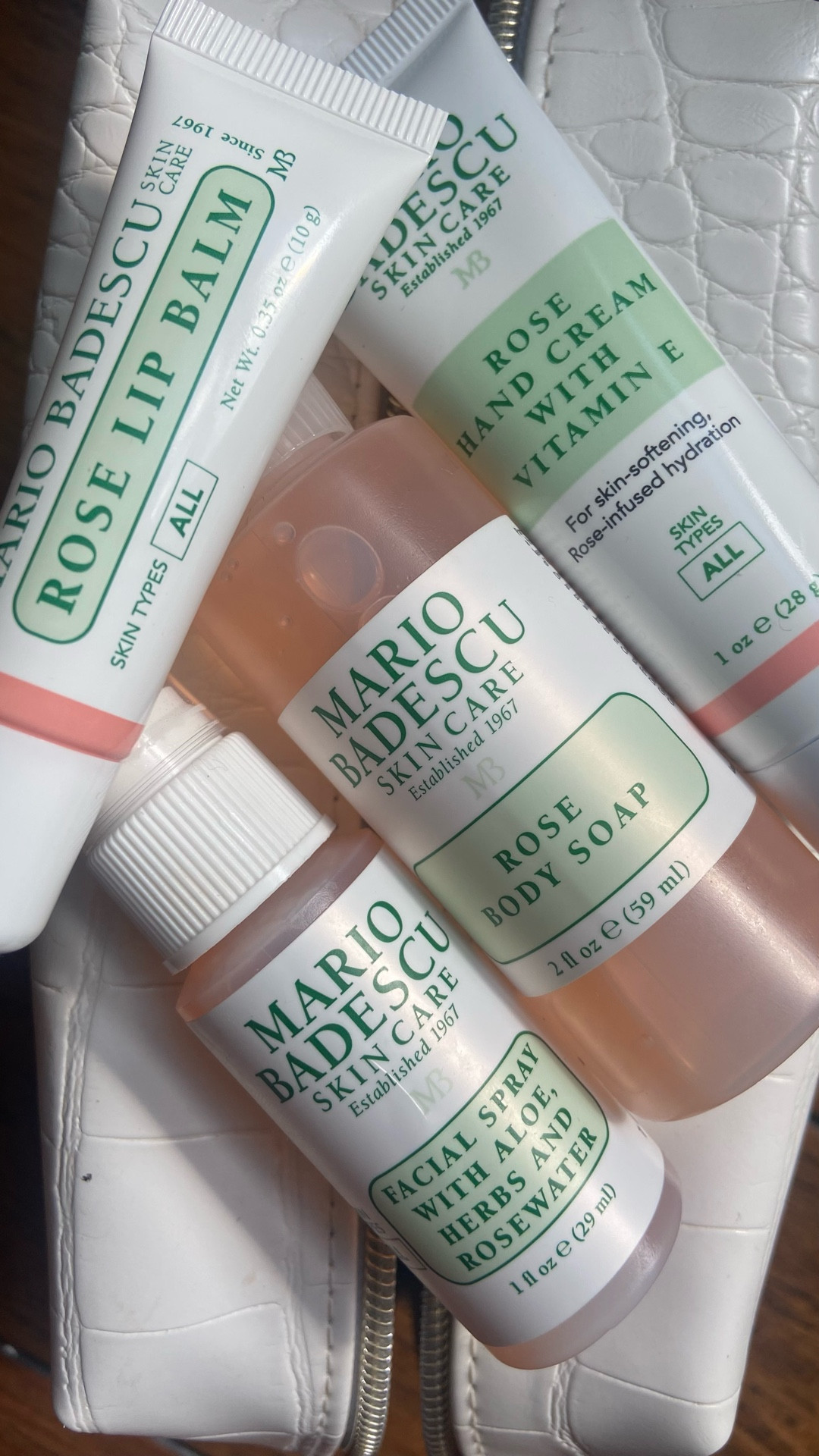 Restocking my travel kit with these @mariobadescu rose skincare essentials 🌹 

I love the way rose scented products smell! I find it very calming. This mini kit includes a hand cream, facial spray, lip balm, and body wash. 

What are your favorite Mario Badescu products? 

I can definitely see myself stocking up on their sprays!

I’m learning so many new things about the brand through @tyb.xyz 🫶🏼💚🧪

#skincare #rose #mariobadescu #beauty #ugc #ugccreator #tyb #roseskincare #mariobadescuskincare

#LTKFindsUnder50 #LTKselfcare #LTKBeauty