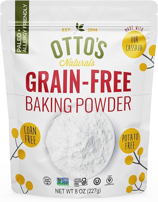 Otto's Naturals Grain-Free Baking Powder, Non-GMO, Corn-Free, Nightshade-Free (Potato-Free), Doub... | Amazon (US)
