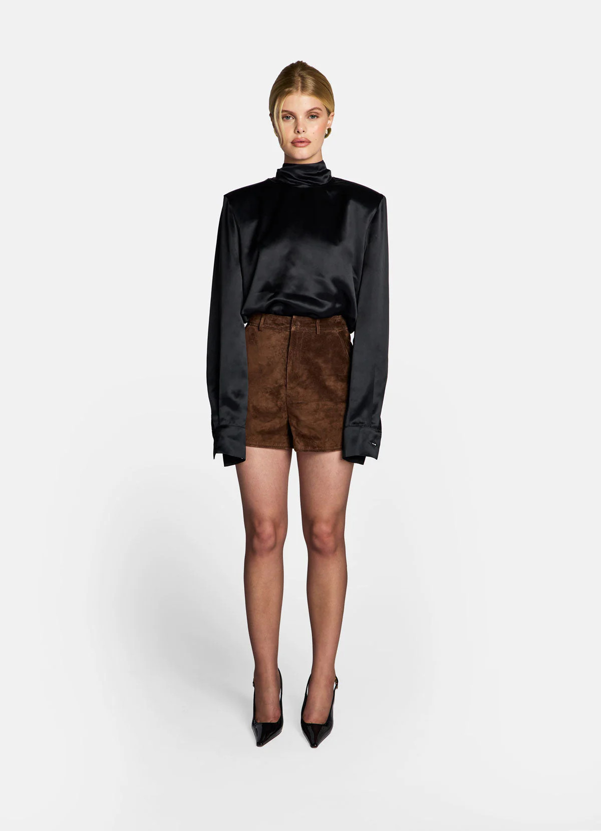 Brown Suede Shorts | DE SAVARY LONDON