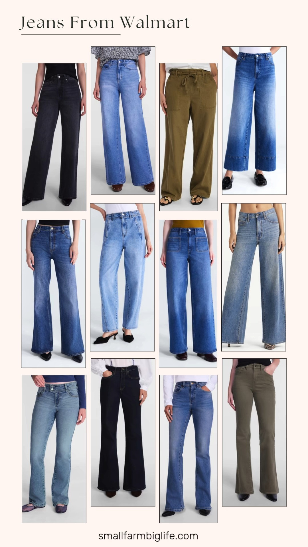 Walmart's denim lineup has a fit for everyone this fall, from flare to bootcut to wide leg. The Scenario dark rinse high rise flare jeans and the medium and olive mid rise bootcut jeans both bring a classic, versatile silhouette that works with almost anything.

For wide leg fans, the Scenario light wash and washed black wide leg jeans are both great everyday options, while the Jessica Simpson Freesia wide leg jeans and the Free Assembly high rise wide leg ankle jeans in medium wash offer a slightly different cut to try. The Scoop high rise creased flare jeans add a trendy, polished detail with their pressed crease.

A few more standout pairs round out the collection. The No Boundaries extended tab bootcut jeans are an easy, budget friendly classic, and the Free Assembly Larchmont patch pocket jeans and side panel barrel jeans in vintage blue both bring a bit of extra design detail. Finish with the Scenario washed olive green pull on wide leg jeans for an easy, no zipper option that's just as comfortable as it is stylish.

#walmart #walmartfashion #falldenim #falloutfits #walmartfinds 

 #LTKgrwm #LTKootd #LTKOver40