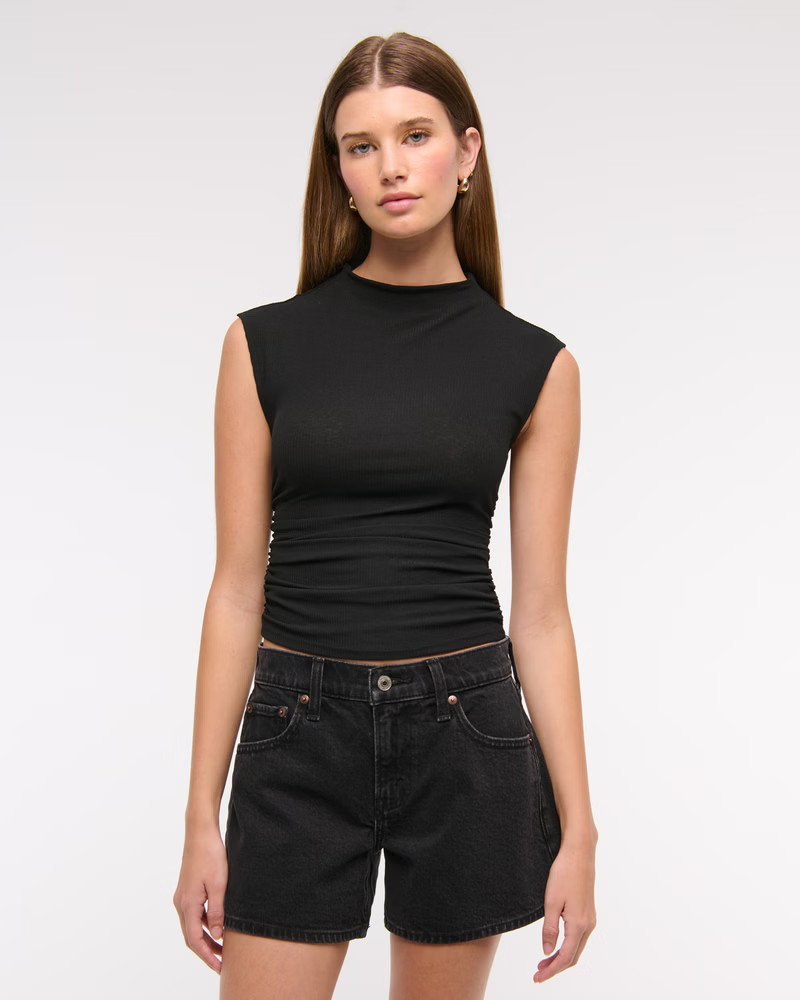 Mid Rise A-Line Short | Abercrombie & Fitch (US)